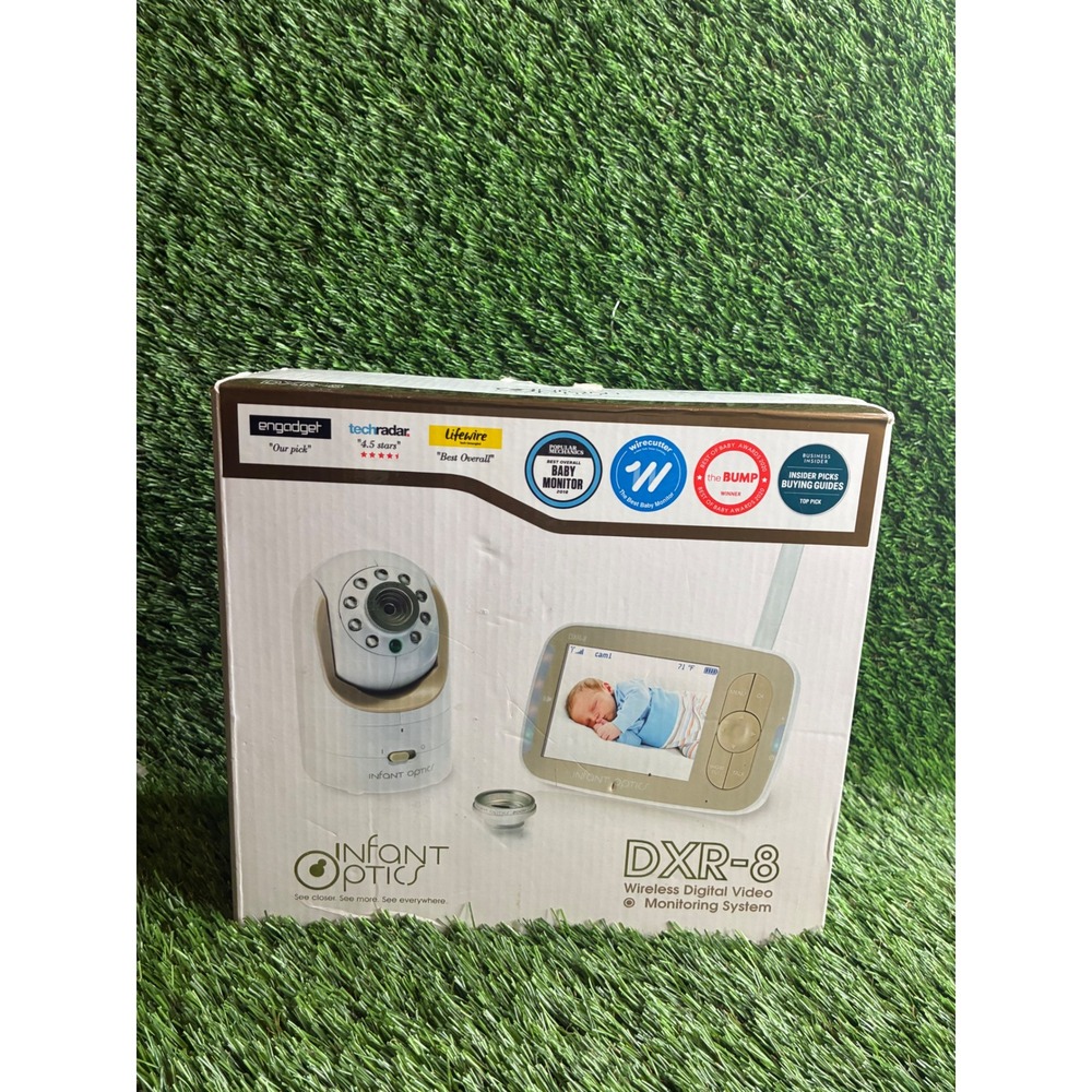 Infant Optics DXR-8 Wireless Digital Video Baby Monitor System White Beige